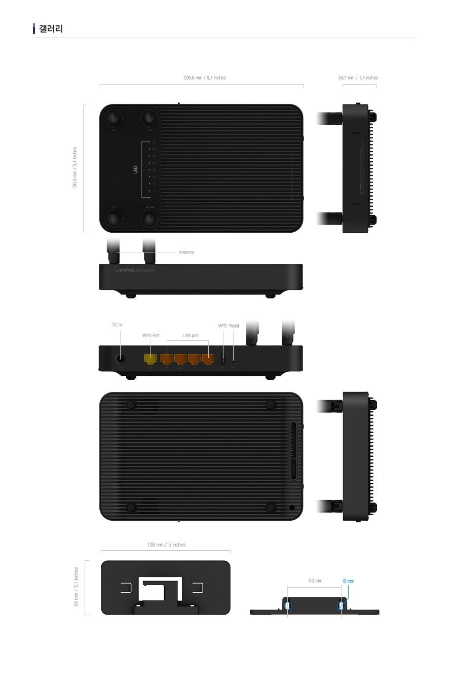 EFM ipTIME AX3000SM 유무선공유기 상품 설명 이미지