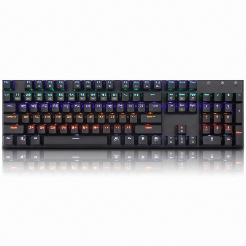 ABKO HACKER K640 축교환 게이밍 기계식 블랙, 청축 이미지