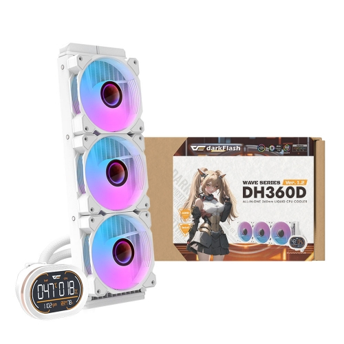 darkFlash WAVE DH-360D ARGB 화이트 이미지