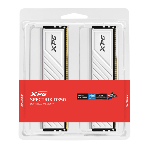 ADATA XPG DDR4-3600 CL18 SPECTRIX D35G RGB 화이트 패키지 16GB 8Gx2