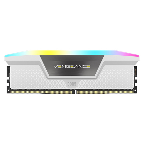 CORSAIR DDR5-6000 CL30 VENGEANCE RGB WHITE 패키지 32GB 16Gx2