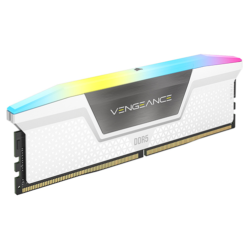CORSAIR DDR5-6000 CL30 VENGEANCE RGB WHITE 패키지 32GB 16Gx2