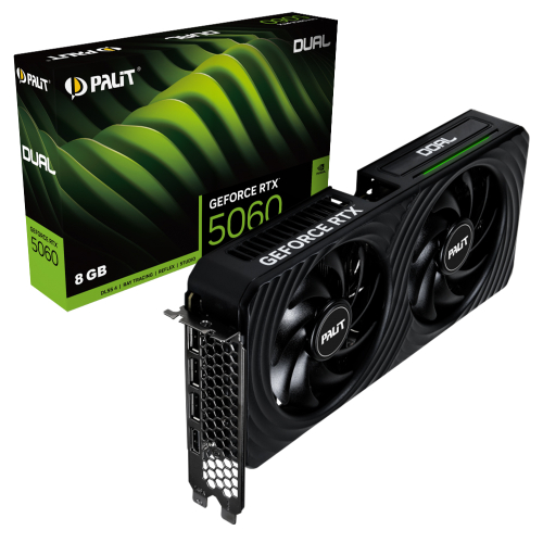 PALIT 지포스 RTX 5060 DUAL D7 8GB 이엠텍 확대 이미지