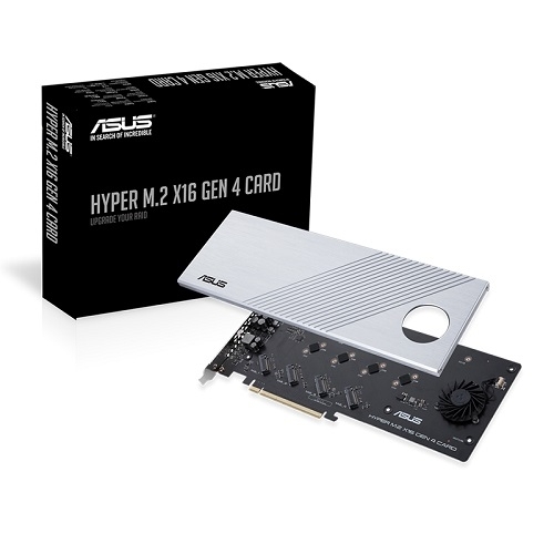 ASUS HYPER M.2 x16 Gen 4 CARD 대원CTS SSD미포함